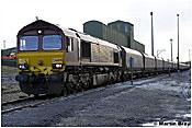 66078 + 21 HTA's Being Loaded At Cwmbargoed Disposal Point